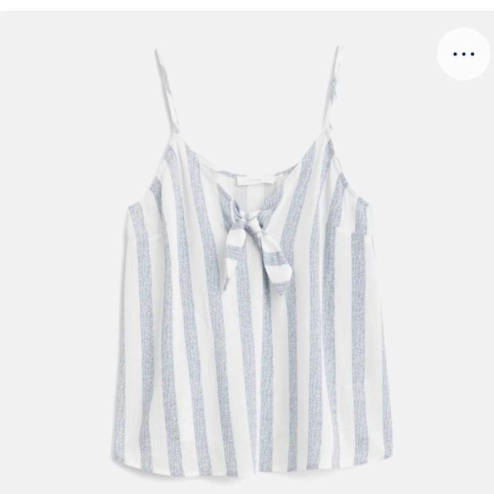 Lush Blue and White Striped Camisole